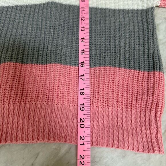 Lumiere cotton blend color block sweater size M - Picture 7 of 7